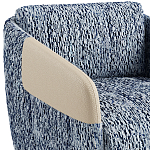 Дизайнерское Кресло William с кожаными подлокотниками  варинант исполнения - 3 | Loft Concept в Барнауле