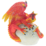 Декоративная статуэтка Дракон Red Yellow Dragon Statuette варинант исполнения - 1 | Loft Concept в Барнауле