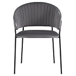 Стул в велюре серого цвета Horizon варинант исполнения - 2 | Loft Concept в Барнауле