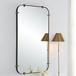 Зеркало настенное в черной металлической раме Mirror Cardinal варинант исполнения - 4 | Loft Concept в Барнауле