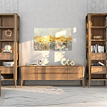 Витрина левая из массива дуба с 5-ю полками и 2-мя ящиками Tasteful Furniture варинант исполнения - 2 | Loft Concept в Барнауле