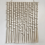 Панно на стену из хлопковых нитей White Morse Wall Hanging  варинант исполнения - 4 | Loft Concept в Барнауле