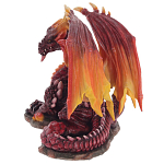 Декоративная статуэтка Дракон Красный Red Dragon with Orange Wings Statuette варинант исполнения - 2 | Loft Concept в Барнауле