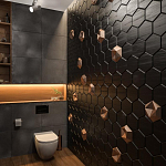 Гипсовая 3D панель с принтографией PM-41 варинант исполнения - 2 | Loft Concept в Барнауле