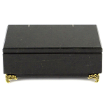 Шкатулка из натурального камня змеевик чёрного цвета Stone Casket варинант исполнения - 2 | Loft Concept в Барнауле