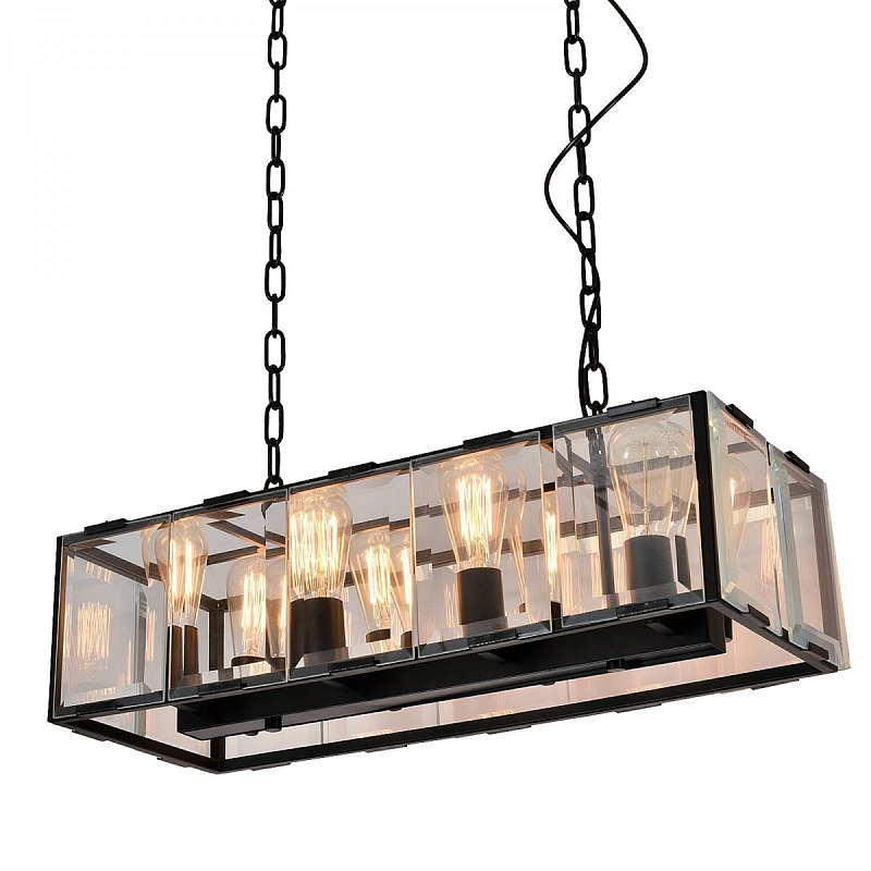 Люстра Harlow Crystal SQUARE Chandelier 8 Черный Люстра Harlow Crystal SQUARE Chandelier 8 Черный в Барнауле | Loft Concept