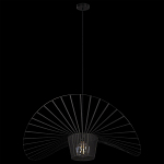 Подвесной светильник чёрного цвета с металлическим каркасом в форме веера Friture Vertigo Pendant варинант исполнения - 4 | Loft Concept в Барнауле