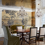 Обои ручная роспись Monuments of Paris Roberts on antique scenic Xuan paper варинант исполнения - 1 | Loft Concept в Барнауле