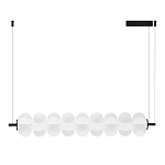 Светодиодный подвесной светильник линейный с белым воздушным плафоном Glowing Cloud варинант исполнения - 2 | Loft Concept в Барнауле