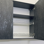 Угловой кухонный гарнитур Жемчужный белый Серый Clarke Kitchen Set White Grey варинант исполнения - 10 | Loft Concept в Барнауле