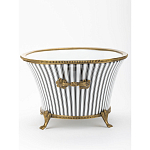 Кашпо Black white stripe варинант исполнения - 3 | Loft Concept в Барнауле