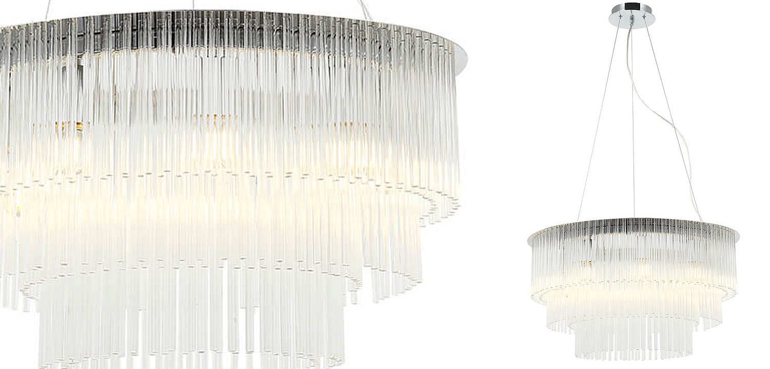 Люстра Harrison Chandelier chrome 9 lamp Люстра Harrison Chandelier chrome 9 lamp - Loft-Concept в Барнауле