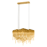 Люстра подвесная с металлическими цепочками и изогнутыми металлическими дугами 72 см Atlantis Chain варинант исполнения - 12 | Loft Concept в Барнауле