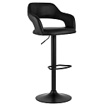 Барный стул черного цвета Strohach варинант исполнения - 1 | Loft Concept в Барнауле