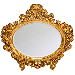 Зеркало настенное золотое с ажурным резным орнаментом Classic Ornament Mirror варинант исполнения - 1 | Loft Concept в Барнауле