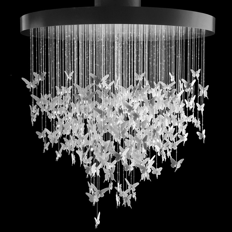 Люстра Night Fairy Chandelier Белый Черный Люстра Night Fairy Chandelier Белый Черный в Барнауле | Loft Concept