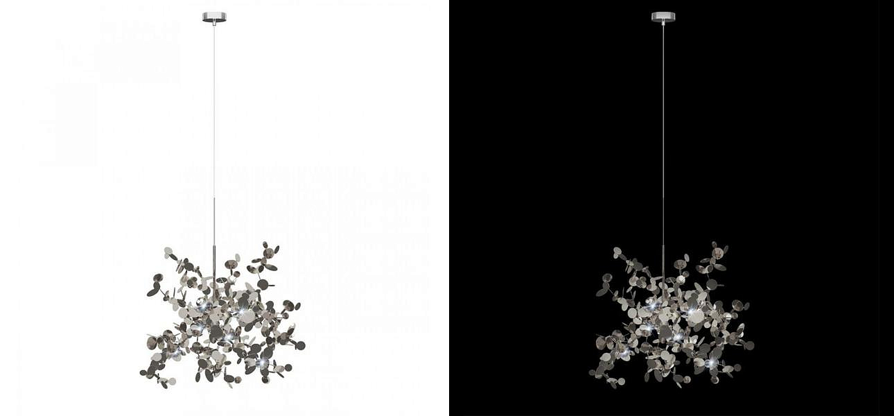 Люстра Terzani Argent Suspension Silver Pendant lamp диаметр 40 Люстра Terzani Argent Suspension Silver Pendant lamp диаметр 40 - Loft-Concept в Барнауле