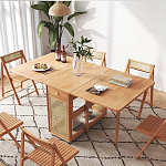 Обеденный стол раскладной из дерева Astiс Table варинант исполнения - 3 | Loft Concept в Барнауле