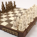 Шахматы  из  камня Cargador del Tiempo Chess Мексика ручная работа варинант исполнения - 4 | Loft Concept в Барнауле