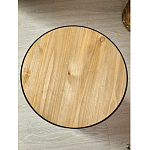 Приставной столик с факутрным черным основанием Ethiopia варинант исполнения - 5 | Loft Concept в Барнауле