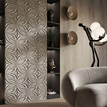 Гипсовая 3D панель с принтографией PM-37 варинант исполнения - 1 | Loft Concept в Барнауле