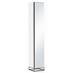 Шкаф-пенал белый с зеркальной дверцей Strict Lines варинант исполнения - 1 | Loft Concept в Барнауле