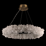 Люстра кольцевая из натурального горного хрусталя Harmonious Crystal Circles варинант исполнения - 2 | Loft Concept в Барнауле