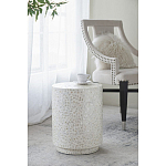 Приставной столик с рисунком из раковин устриц Bone Inlay варинант исполнения - 6 | Loft Concept в Барнауле