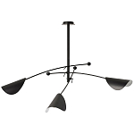 Потолочный светильник с подвижными плафонами Aracea Black Ceiling Lamp варинант исполнения - 1 | Loft Concept в Барнауле