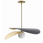 Люстра круглая с 2-мя металлическими абажурами Andromeda варинант исполнения - 1 | Loft Concept в Барнауле