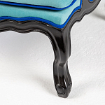 Кресло из натурального бука бирюзовое с изображением птиц и цветов Turquoise Chinoiserie Garden Armchair варинант исполнения - 6 | Loft Concept в Барнауле