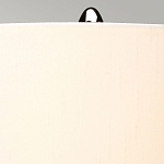 Настольная лампа с шарообразным прозрачным основанием из цветного переработанного стекла и белым цилиндрическим абажуром Elstead Lighting варинант исполнения - 9 | Loft Concept в Барнауле