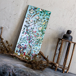 Постер на холсте в стиле шинуазри с изображением сада Chinoiserie Imperial Peach Garden Poster варинант исполнения - 2 | Loft Concept в Барнауле