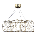 Люстра с тонкой металлической конструкцией цвета золото Quasar варинант исполнения - 4 | Loft Concept в Барнауле