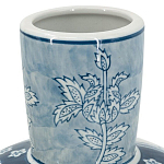 Ваза с голубым цветочным рисунком 43 см Blue & White Ornament варинант исполнения - 3 | Loft Concept в Барнауле