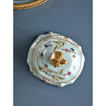 Шкатулка голубого цвета с рисунком и состаренным эффектом Eden Garden варинант исполнения - 5 | Loft Concept в Барнауле