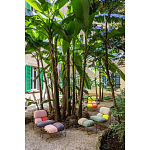 Дизайнерское разноцветное кресло на металлическом каркасе с подставкой для ног Poltronova Plasma Armchair варинант исполнения - 10 | Loft Concept в Барнауле