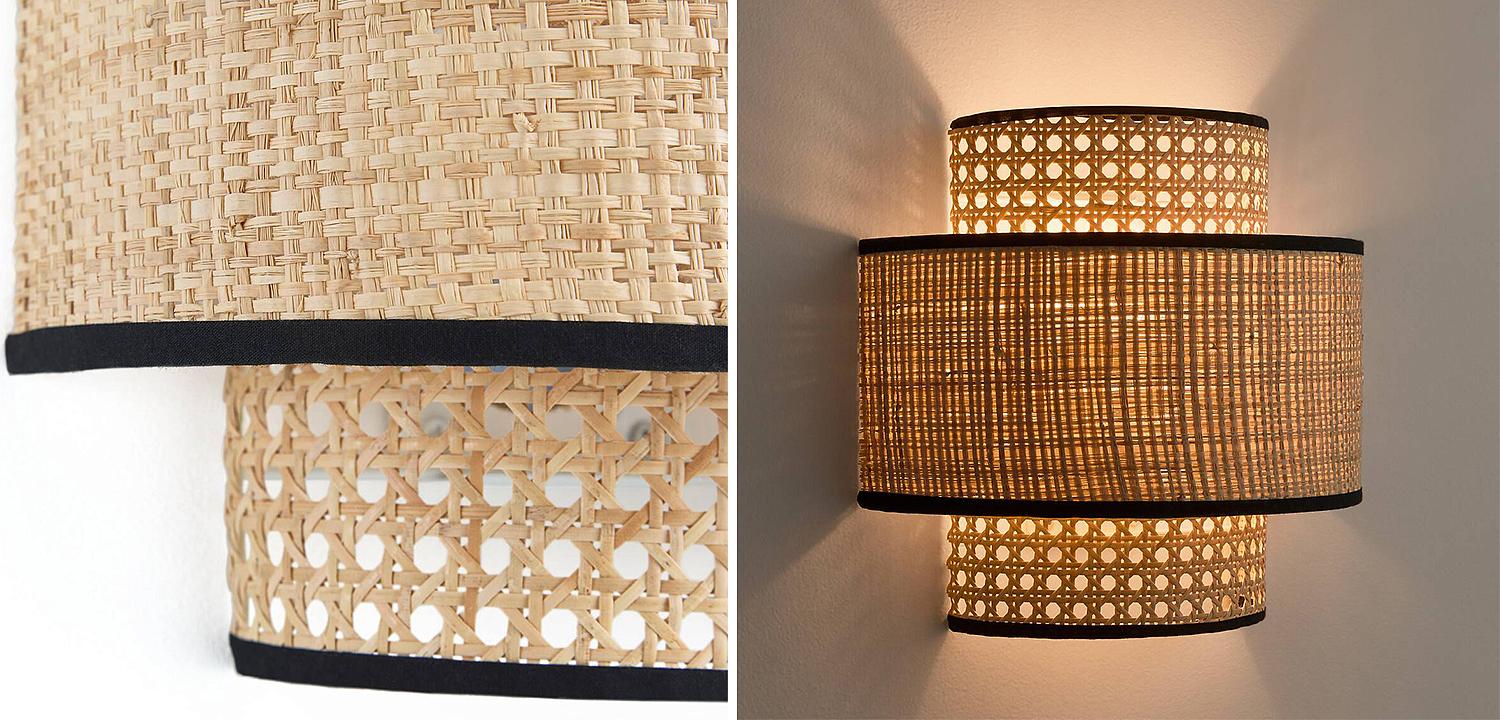 Бра Ottar Wicker Double lampshade - Loft-Concept в Барнауле
