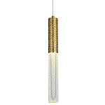 Подвесной светильник латунь Dew Drops Tube Brass Hanging Lamp варинант исполнения - 1 | Loft Concept в Барнауле