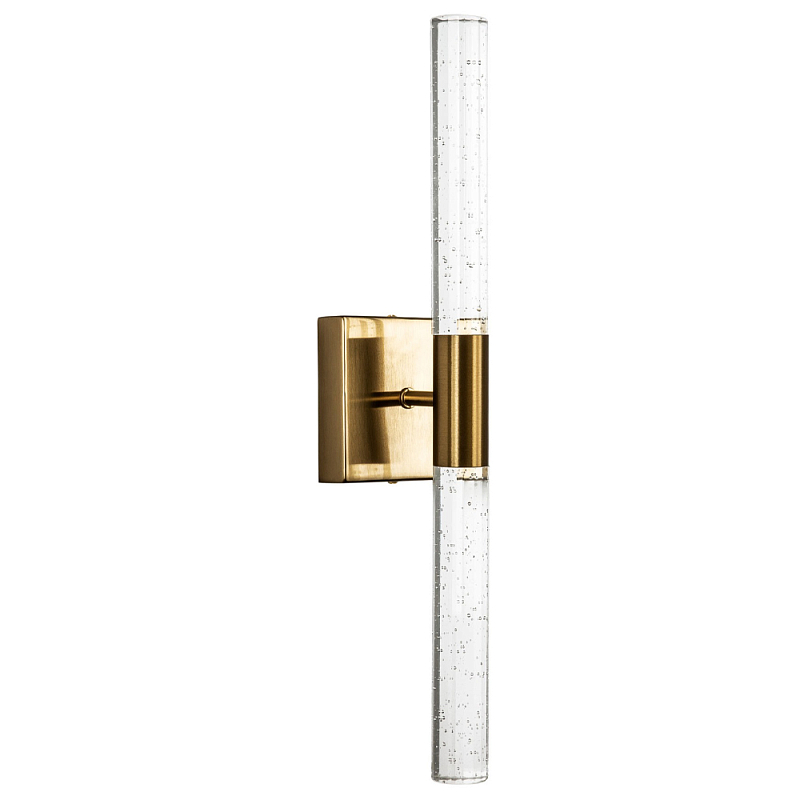 Бра со стеклянным плафоном латунь Gileberte Glass Tube Wall Lamp Brass Прозрачное Стекло Латунь Бра со стеклянным плафоном латунь Gileberte Glass Tube Wall Lamp Brass Прозрачное Стекло Латунь в Барнауле | Loft Concept