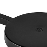 Настольная лампа с черным каркасом и белым тканевым абажуром в форме конуса Stylish Solution варинант исполнения - 2 | Loft Concept в Барнауле