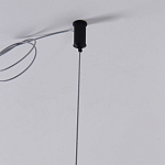 Люстра подвесная светодиодная черный металл Ring Horizontal варинант исполнения - 7 | Loft Concept в Барнауле