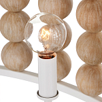 Люстра в форме цилиндра с вставками из деревянных бусин Wooden Beads варинант исполнения - 4 | Loft Concept в Барнауле