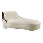 Премиальная кушетка с вставками из кожи Holland варинант исполнения - 1 | Loft Concept в Барнауле