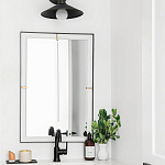 Зеркало прямоугольное в черной раме Gwendelyn варинант исполнения - 3 | Loft Concept в Барнауле