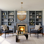 Люстра подвесная круглая со стеклянными трубками Nembus варинант исполнения - 5 | Loft Concept в Барнауле