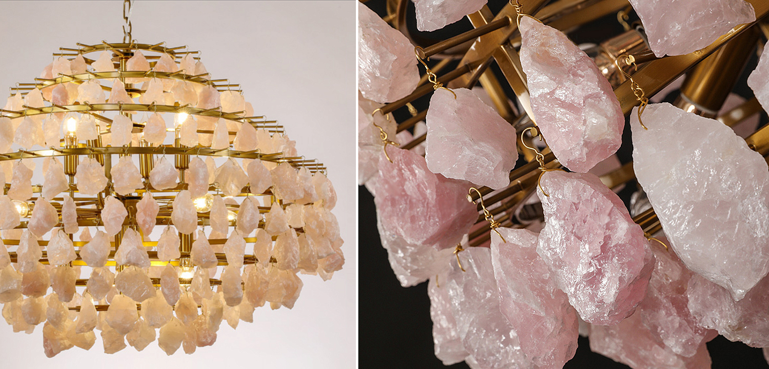 Hardis Pink stone Chandelier 82 Hardis Pink stone Chandelier 82 - Loft-Concept в Барнауле