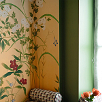 Обои ручная роспись Four Seasons Original colourway on painted Xuan paper with gold ombre варинант исполнения - 2 | Loft Concept в Барнауле