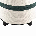 Пуф с плетеной светло-бежевой обивкой Serene Holidays варинант исполнения - 3 | Loft Concept в Барнауле