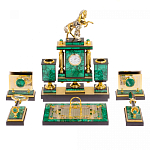 Настольный письменный набор из малахита с декором в виде лошади Leader Organizer варинант исполнения - 1 | Loft Concept в Барнауле